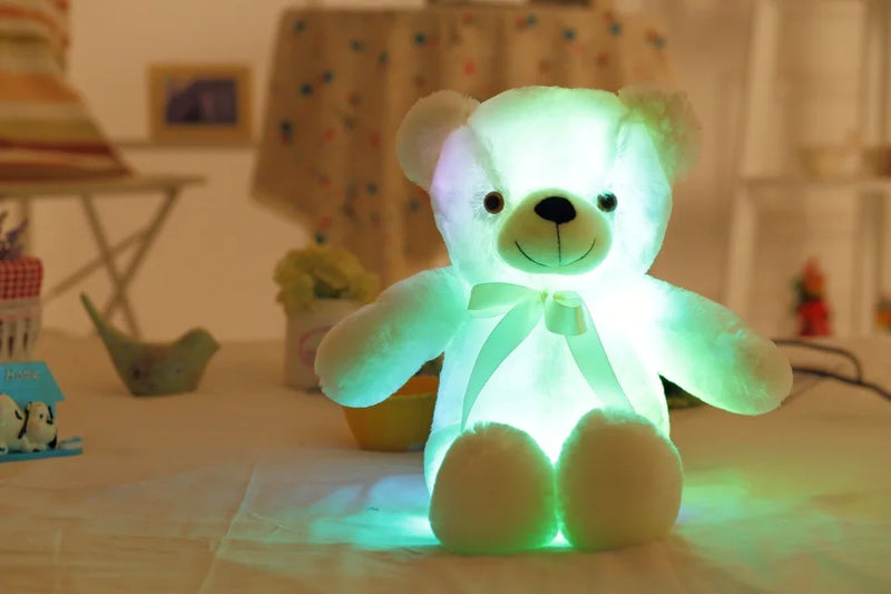 Urso de Pelúcia 50cm Luminoso com LED