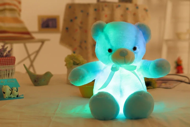 Urso de Pelúcia 50cm Luminoso com LED