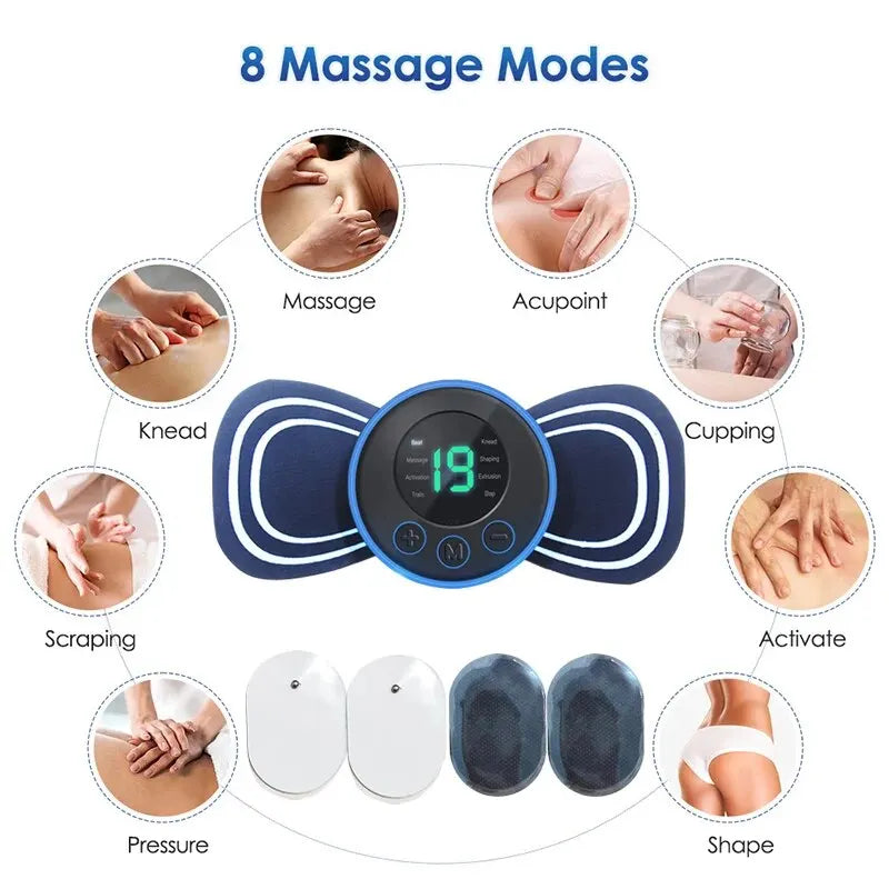 Massageador Portátil - Pescoço | Costas | Ombros - Almofada e Controle Remoto