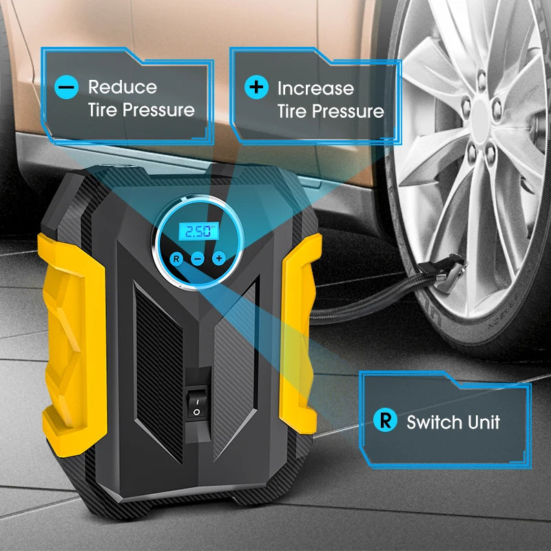 Compressor de Ar Digital Portátil F-INFLATION Automotivo